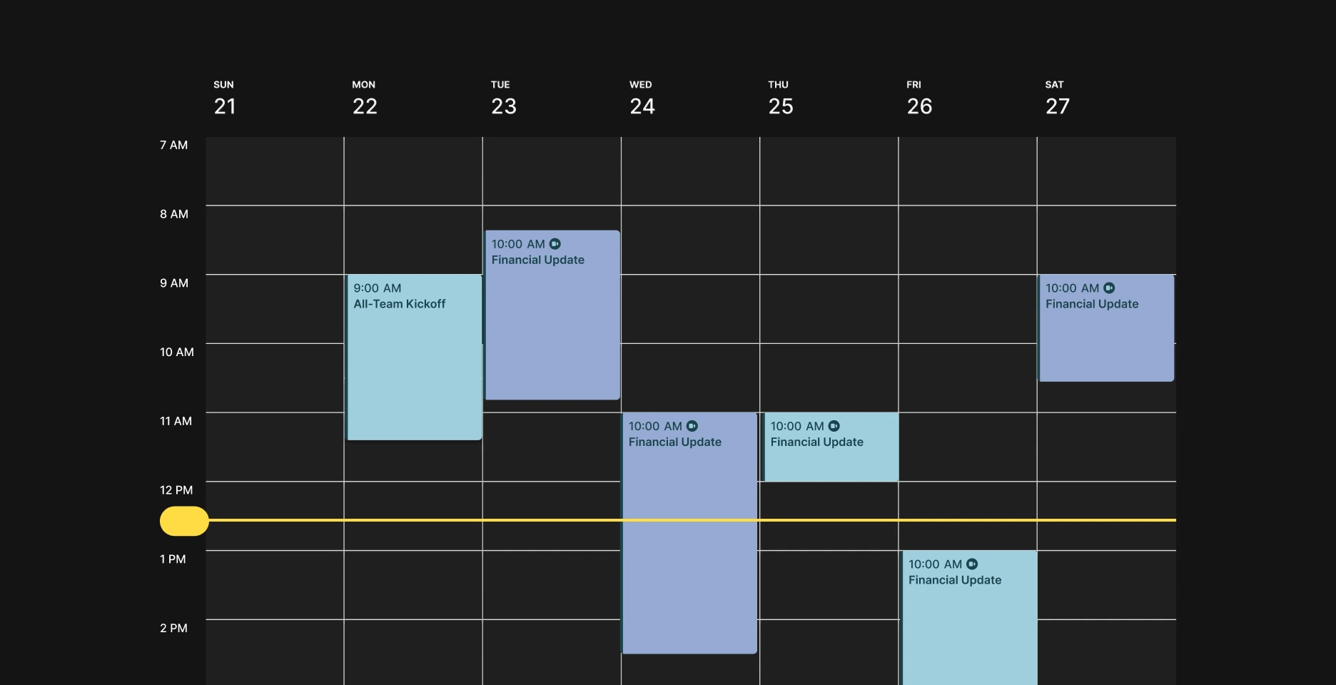Image showing calendar schedules from Traclo App