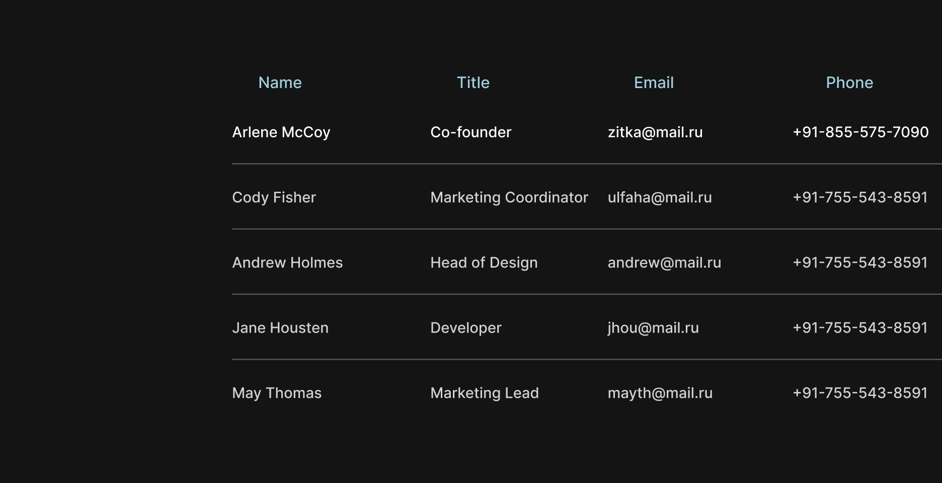 Image showing client management from Traclo App